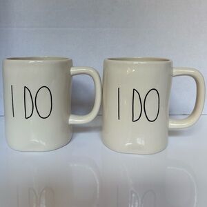 Rae Dunn “I DO” Mug Set – Artisan Collection by Magenta, Wedding Couple Gift